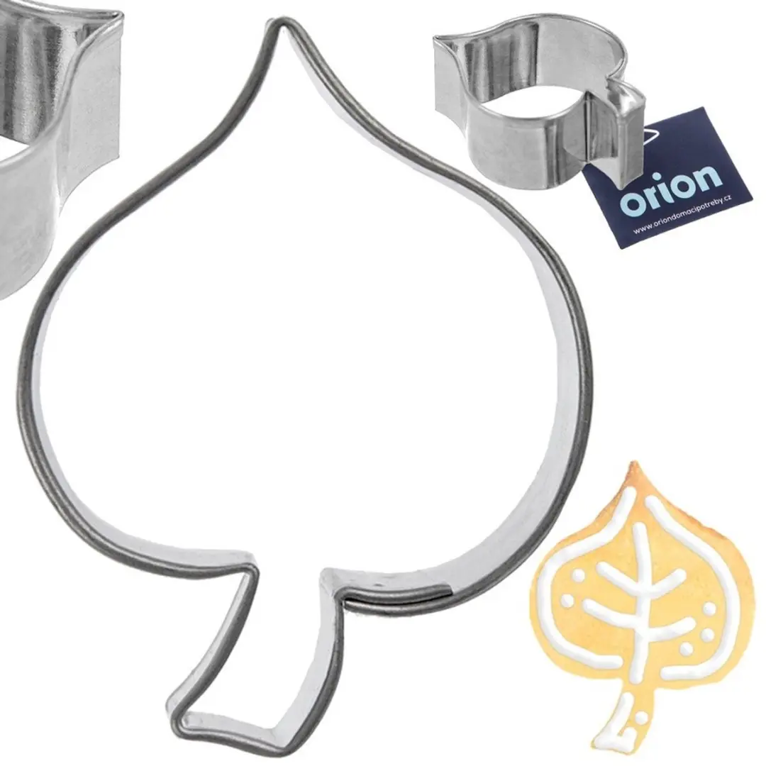 Orion Stalen Koekuitsteker 4cm - Bladvorm - Zilver