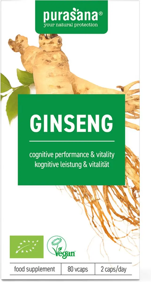 Purasana Bio Ginseng 300mg 80 Vegacaps