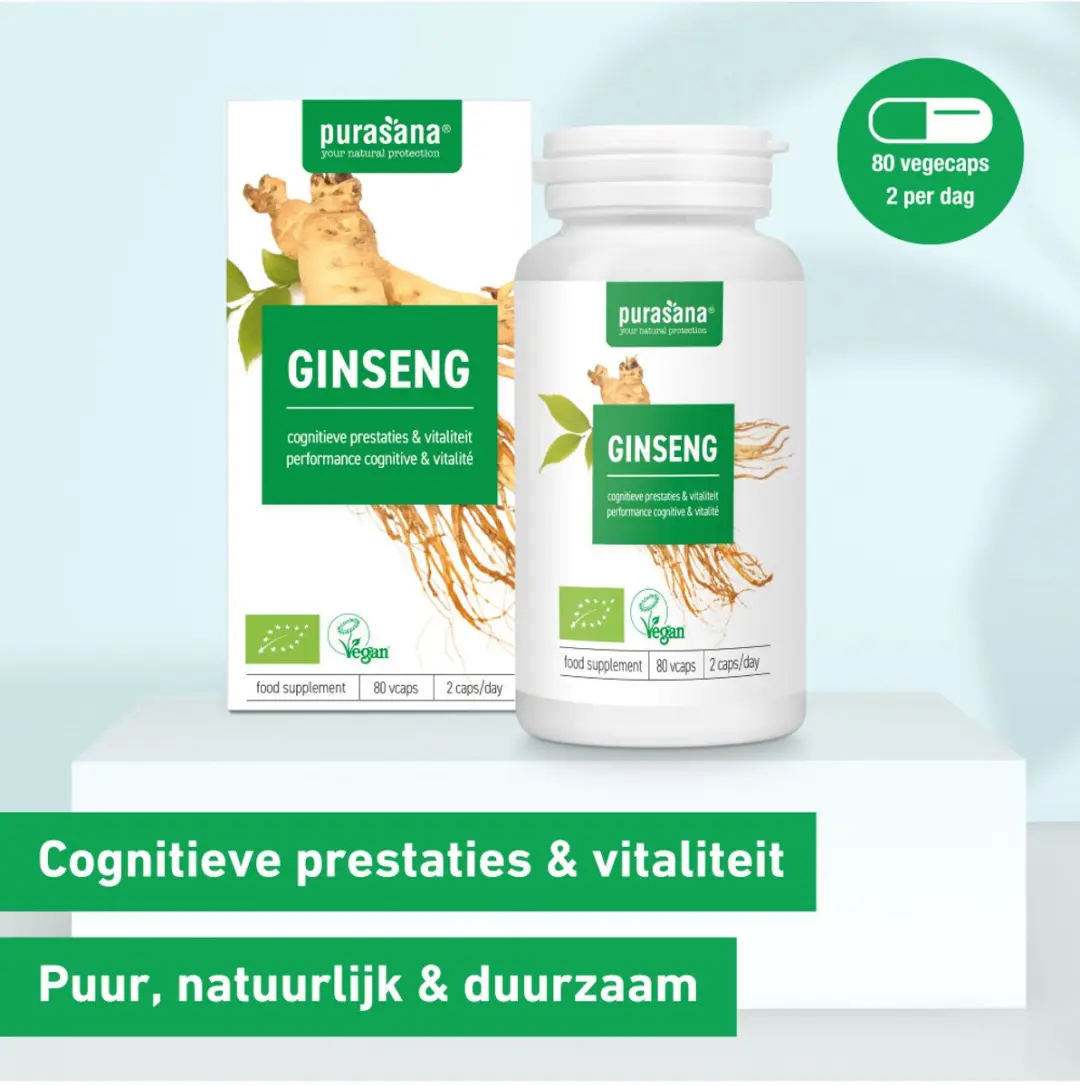 Purasana Bio Ginseng 300mg 80 Vegacaps