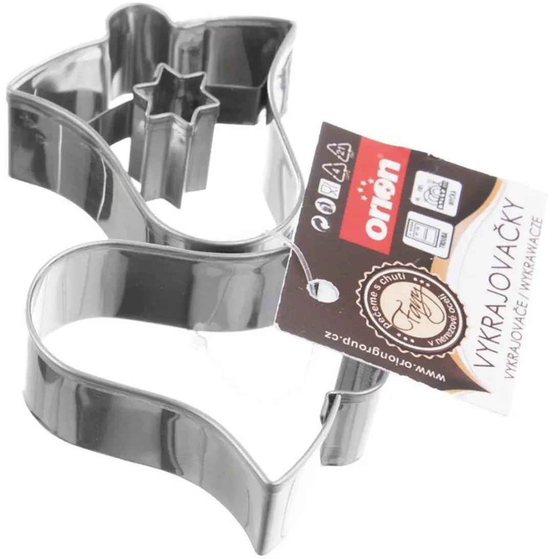 Orion Stalen Koekjesuitsteekvorm Klokvorm - 2 Stuks - Zilver