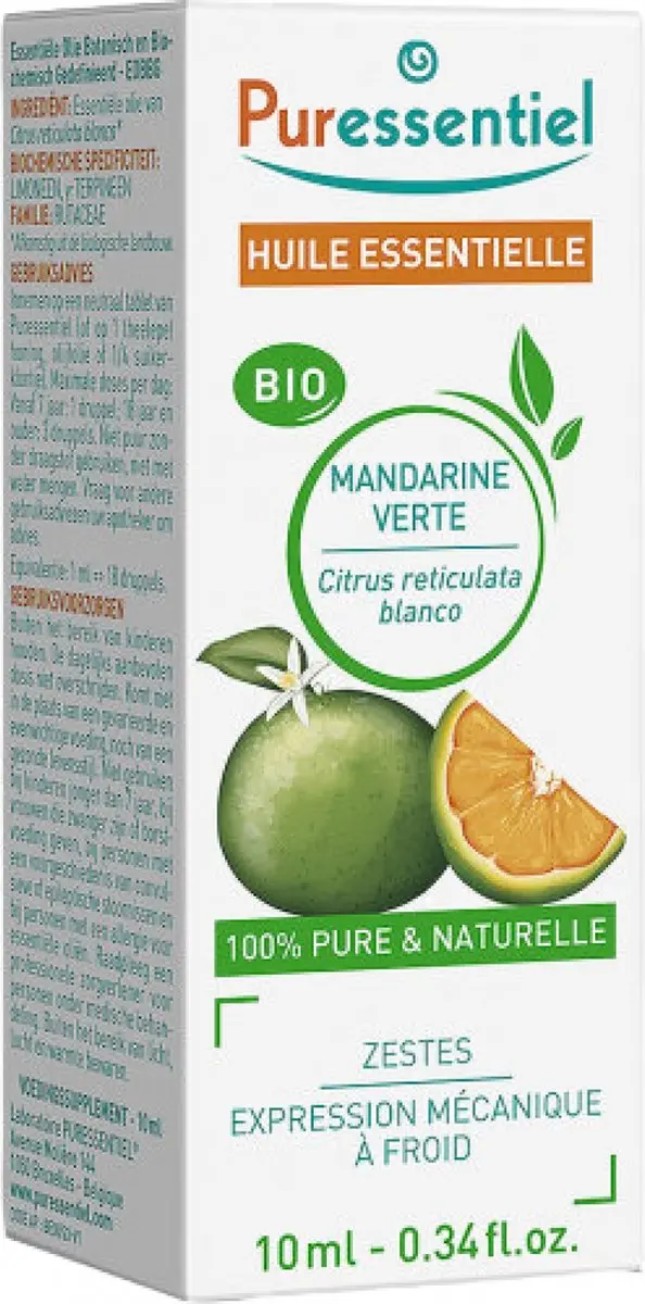 Puressentiel Groene Mandarijn Bio Etherische Olie 10ml