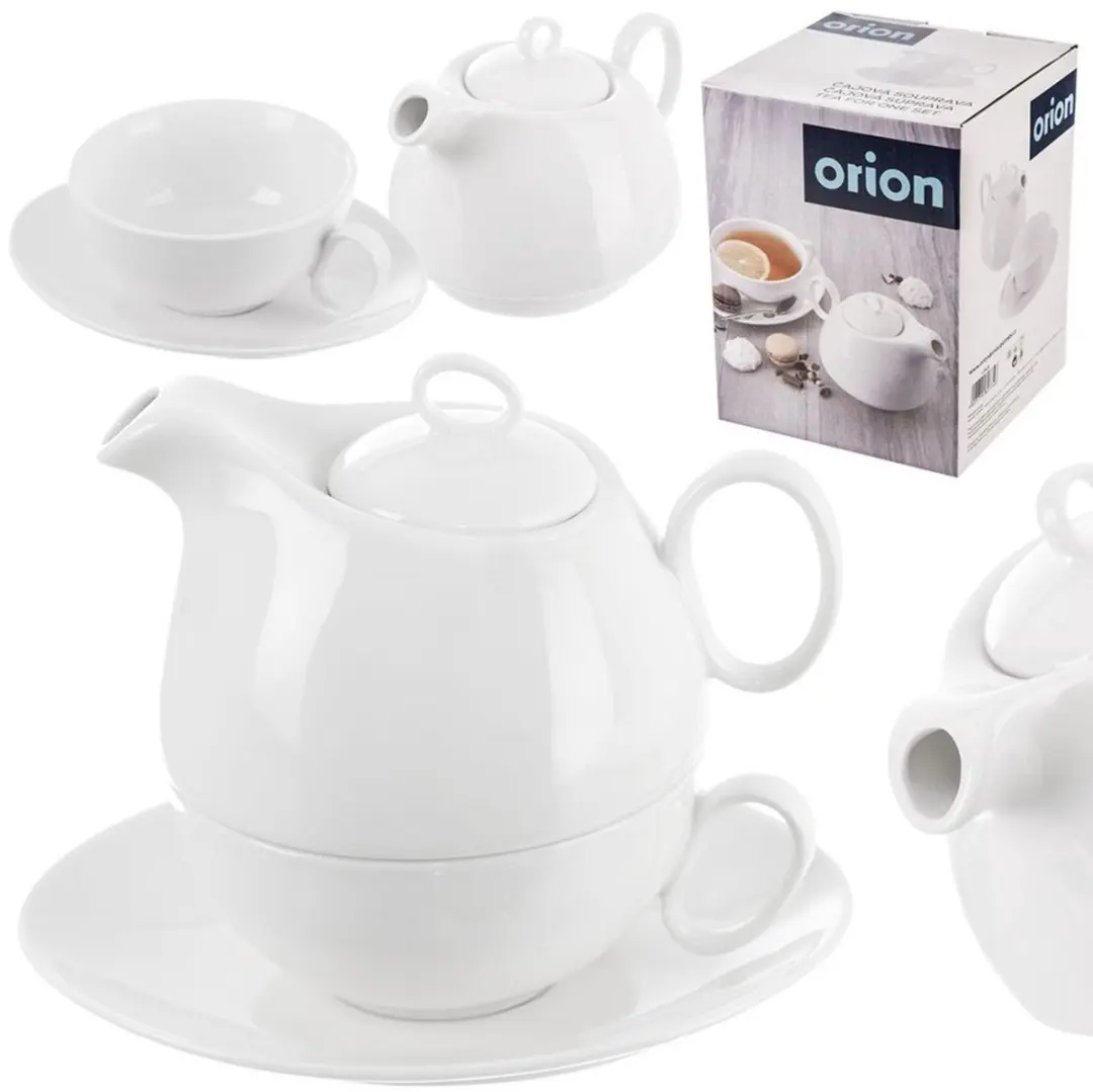 Orion Mona Porseleinen Theepot 600ml - Wit