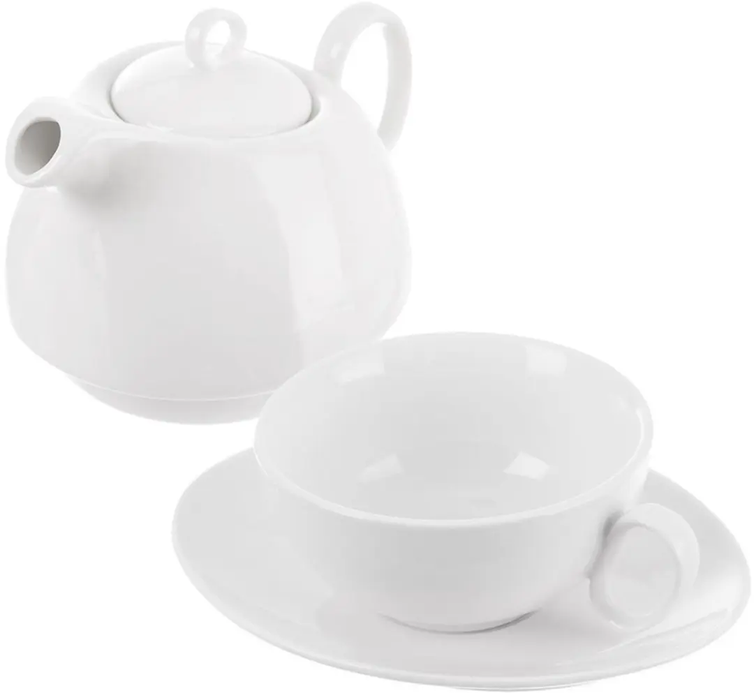 Orion Mona Porseleinen Theepot 600ml - Wit