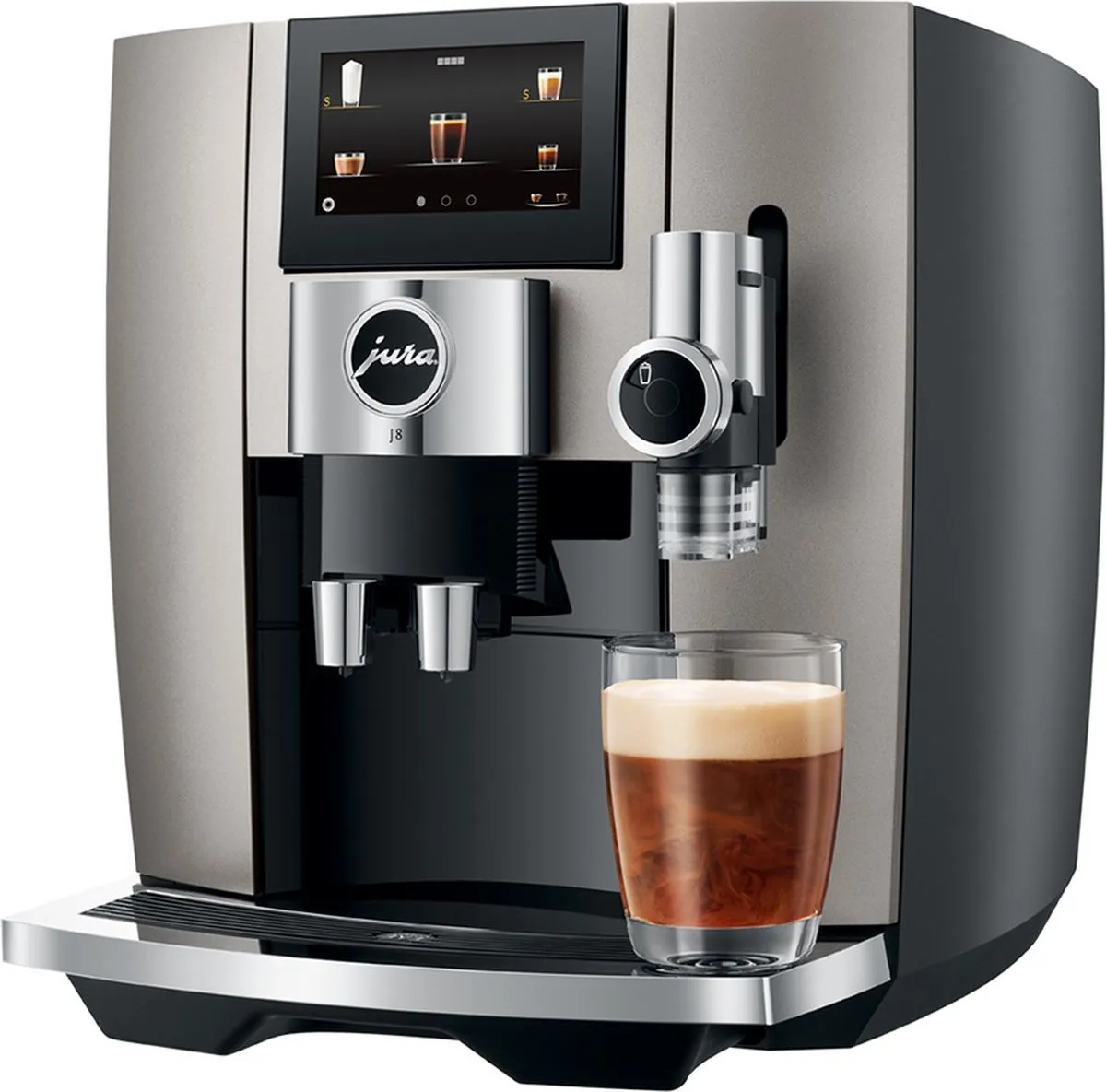 Jura J8 Midnight Silver Volautomatische Espressomachine - 31 Programma's