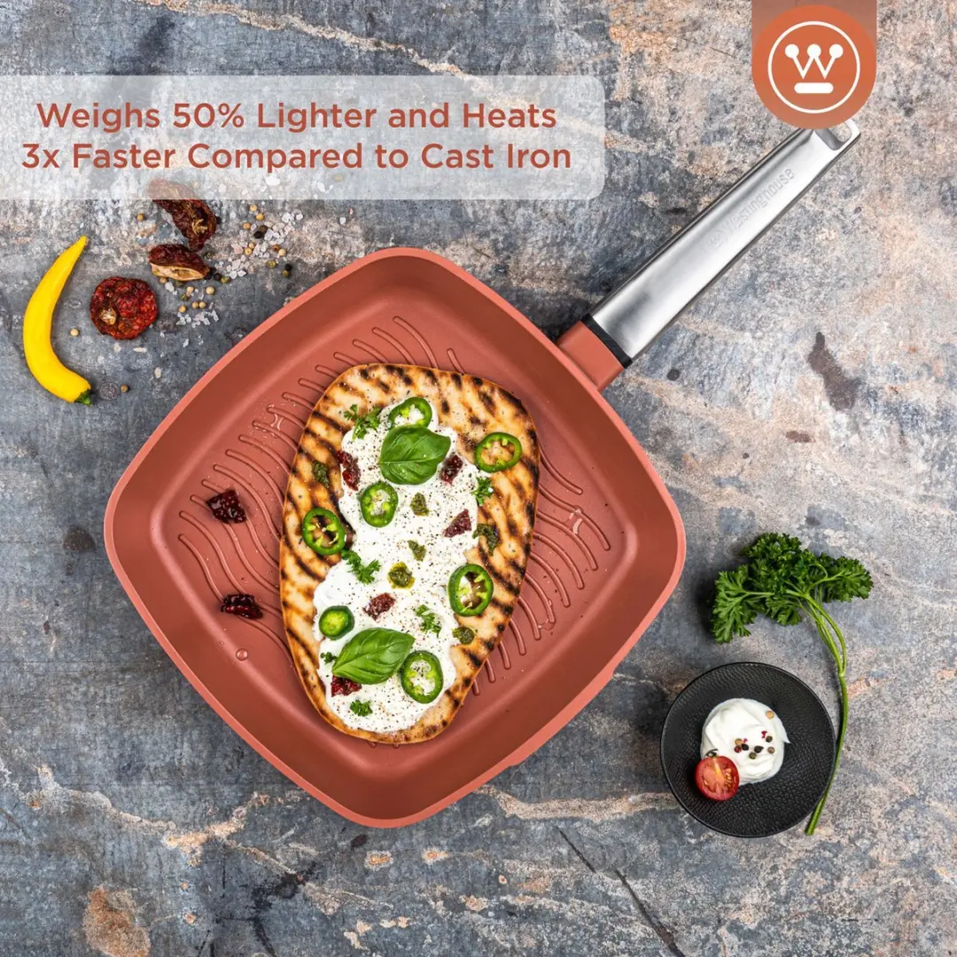 Westinghouse Performance Wokpan + Grillpan 28cm - 2-delig - Oranje