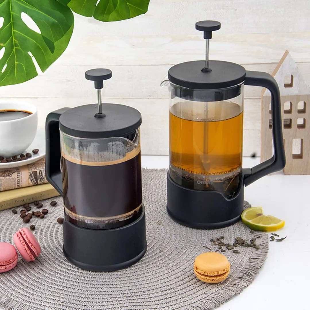 Orion Black Serie Glazen Percolator 400ml - Zwart