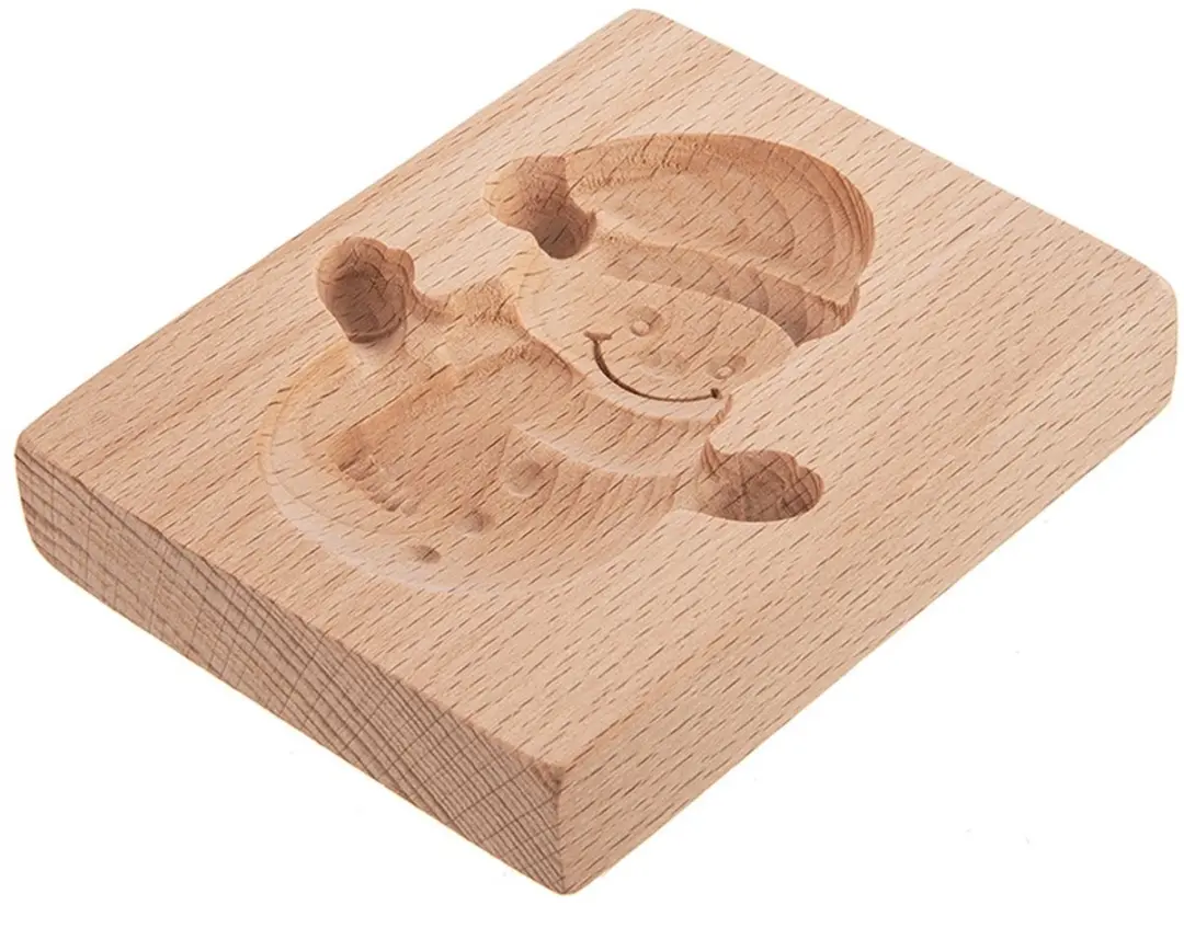 Orion Houten Sneeuwpop Koekjesvorm 11x9,5cm