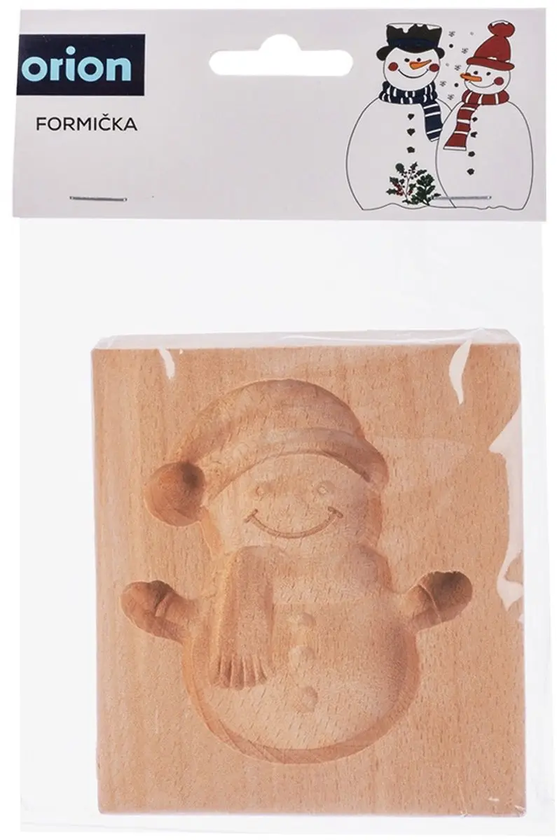 Orion Houten Sneeuwpop Koekjesvorm 11x9,5cm