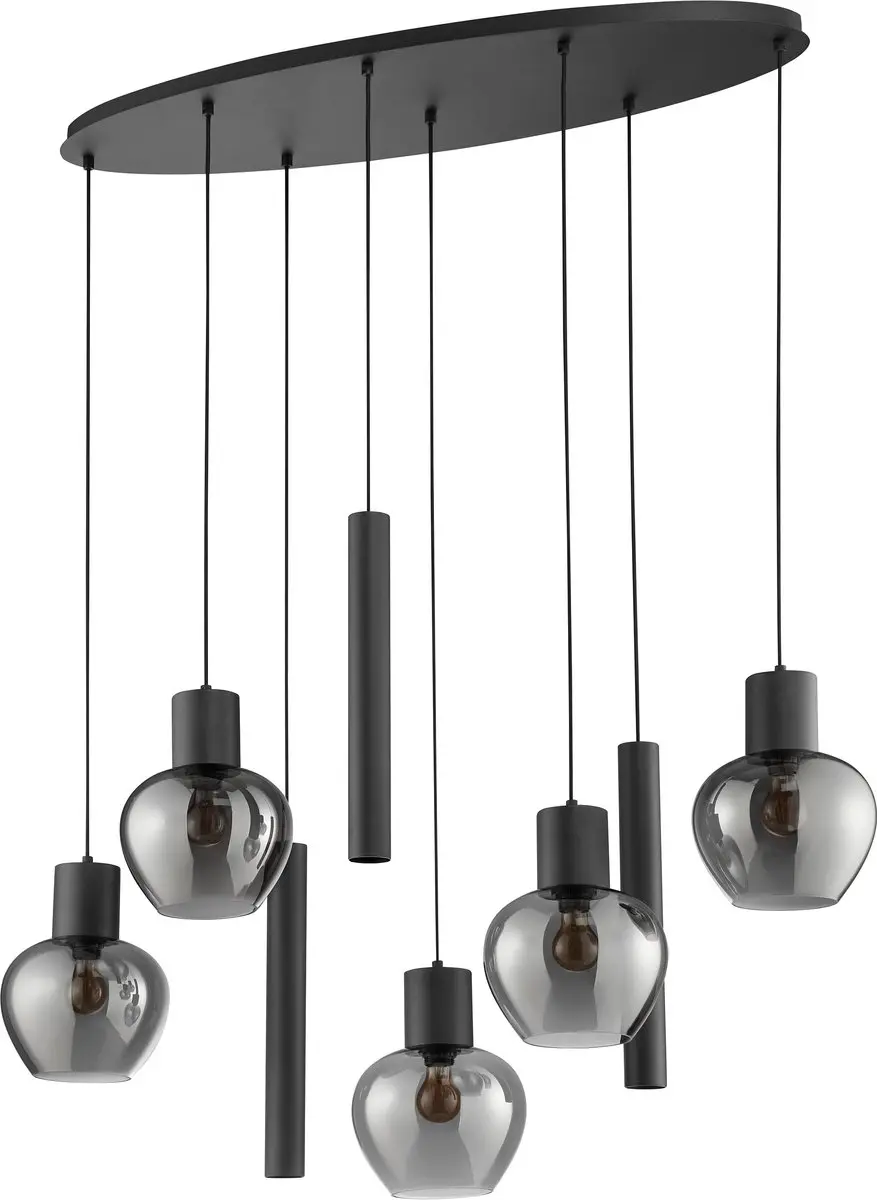 Brilliant Ligari Hanglamp 8-lichts Ovaal 126cm