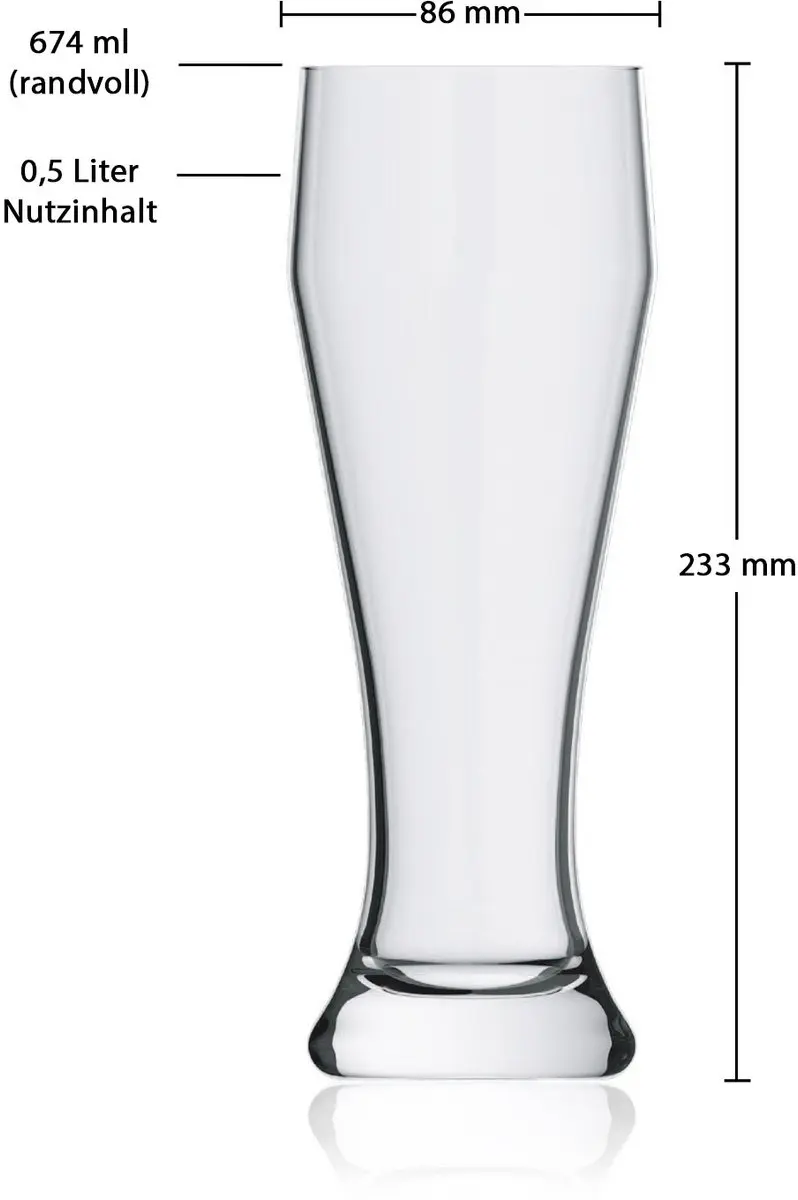 Pasabahce Weizenbierglazen Set 24 - 0,3L - Transparant