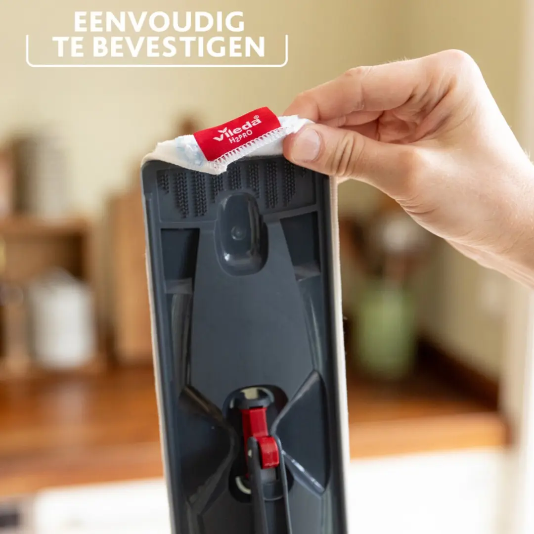 Vileda H2Pro Dweil Navulling - 8 Stuks - Rood