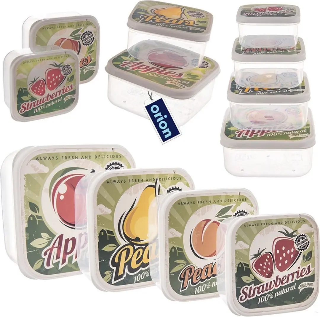 Orion Voedselcontainers 4-delig - 0.00L - Transparant - afbeelding 6 van 6