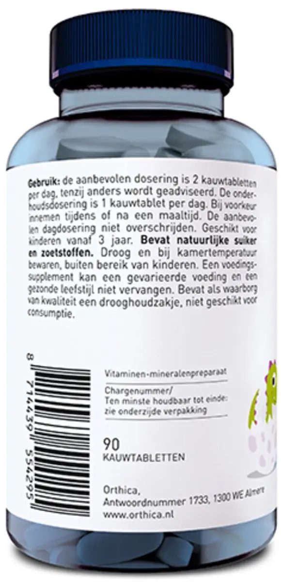 Orthica Dino Minerals Kauwtabletten - 180g (2x90 stuks)