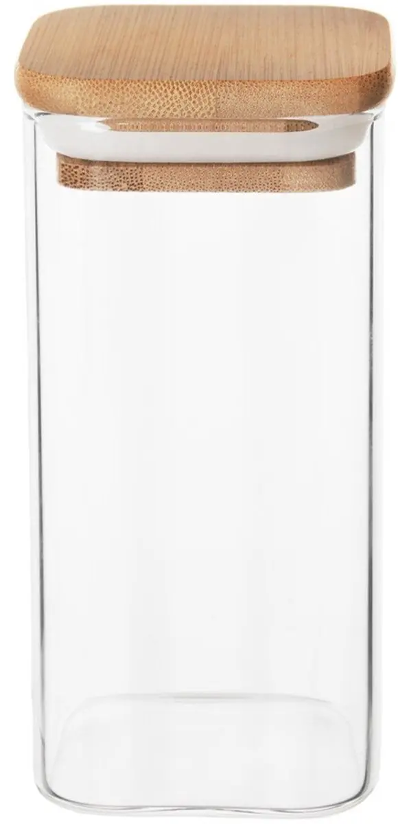 Orion Glazen Opslagcontainer 320ml - Bamboedeksel