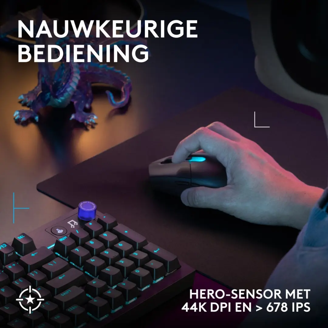 Logitech G G305 X SUPERLIGHT Draadloze Gaming Muis - Zwart