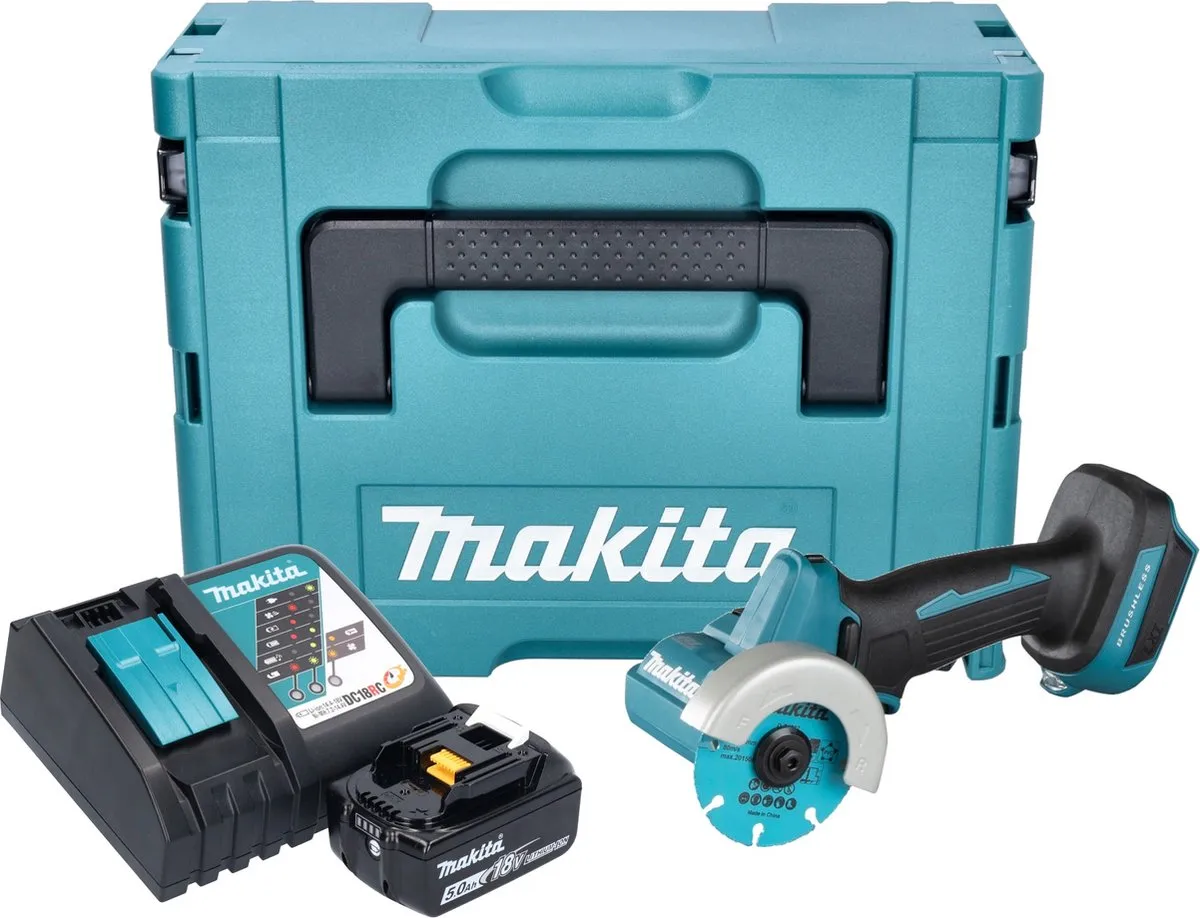 Makita DMC 300 RT1J Haakse Slijper 18V