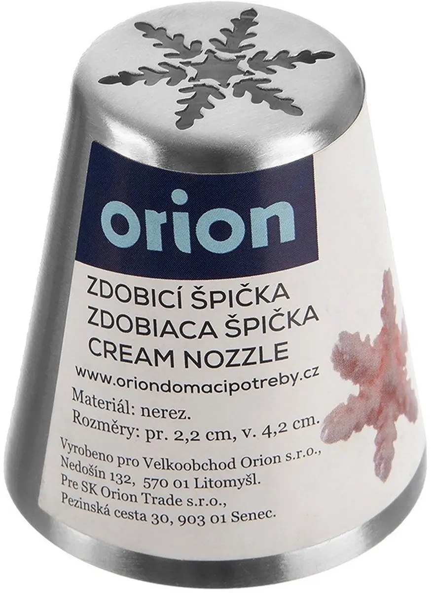 Orion Roestvrijstalen Sneeuwvlok Sproeimondstuk - Zilver