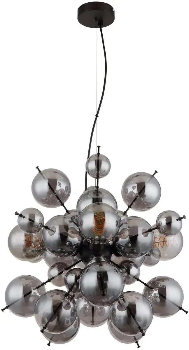 Globo UDO Hanglamp - 4x E27 - Ø52cm - Zwart