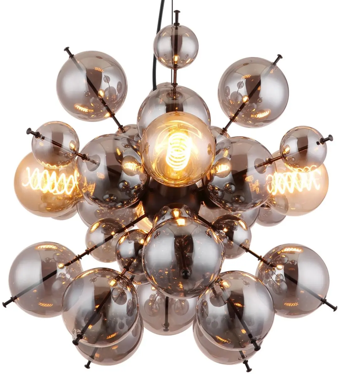 Globo UDO Hanglamp - 4x E27 - Ø52cm - Zwart