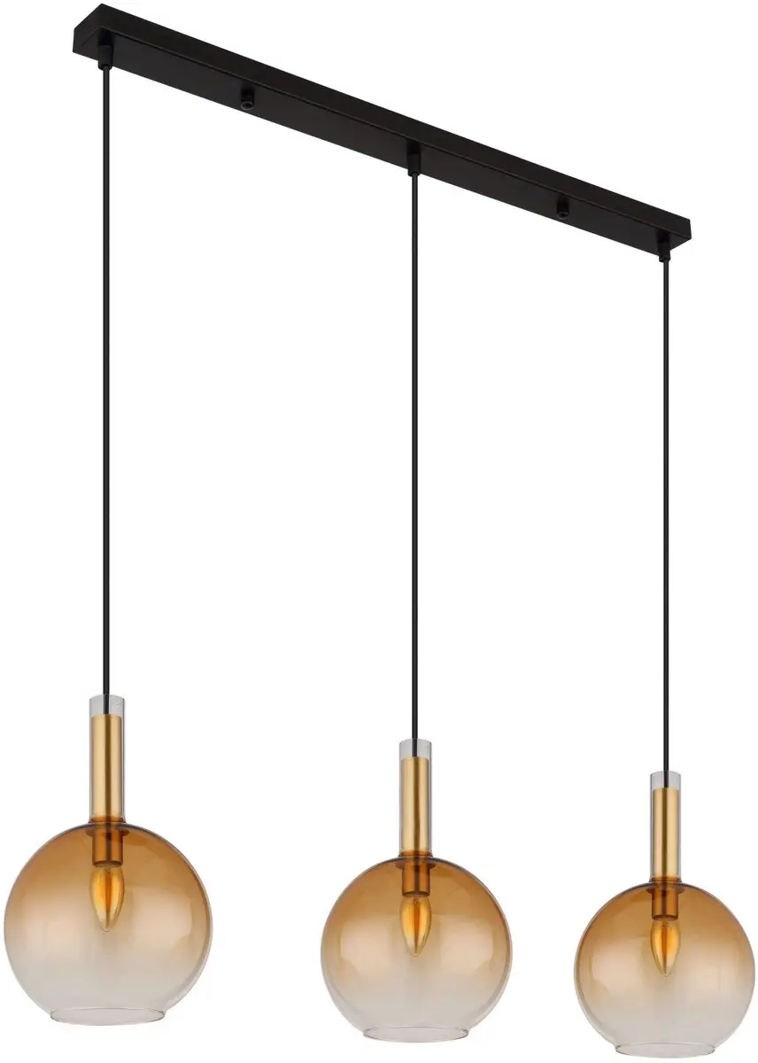 Globo Marinella Hanglamp - 3 Lichtpunten - Amberkleurig
