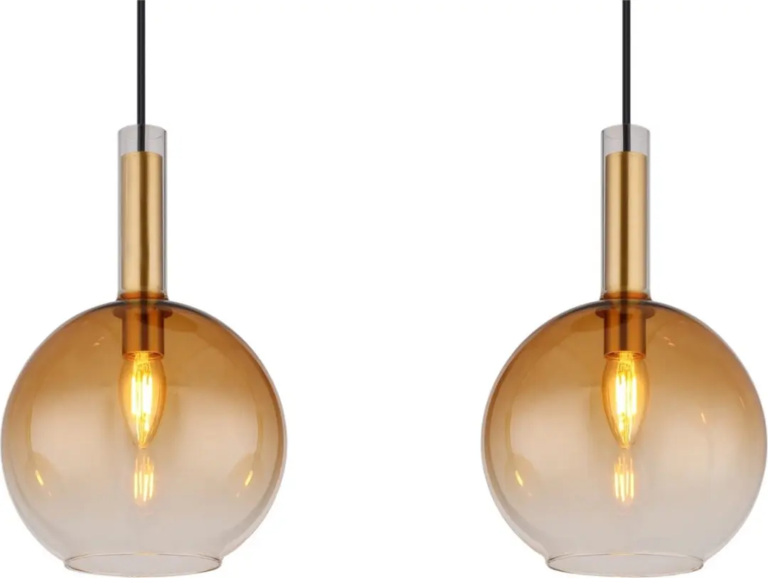Globo Marinella Hanglamp - 3 Lichtpunten - Amberkleurig