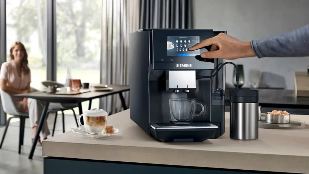 Siemens TP717R06 Volledig Automatische Espressomachine - 2,4L - Zwart/Zilver