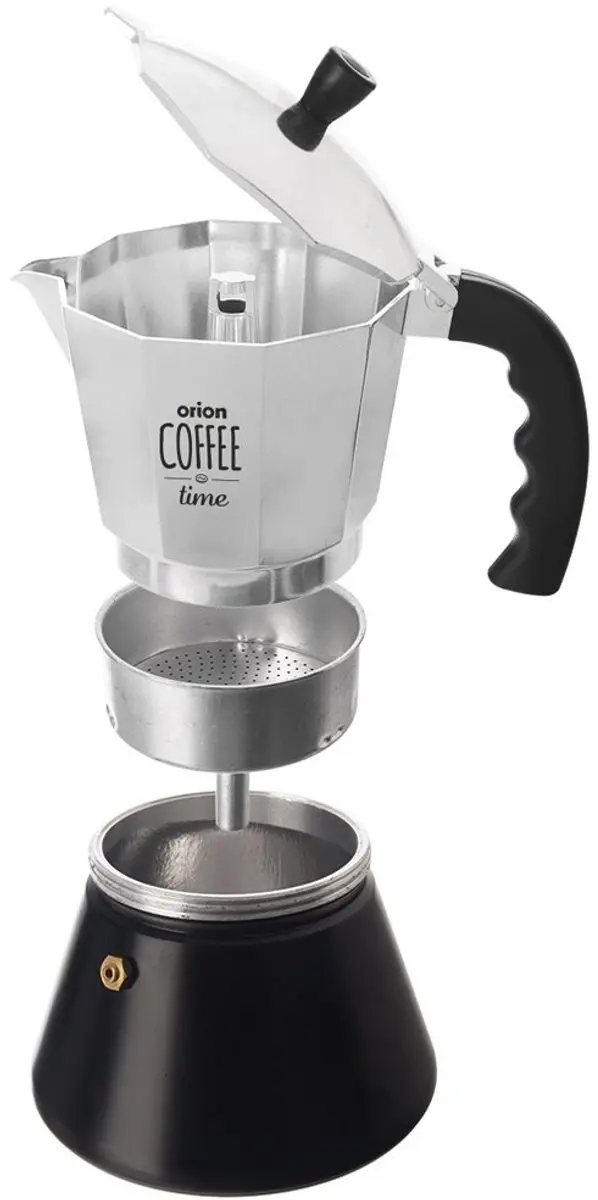 Orion Aluminium Kawiarka 450ml - Inductie - Zwart Handvat