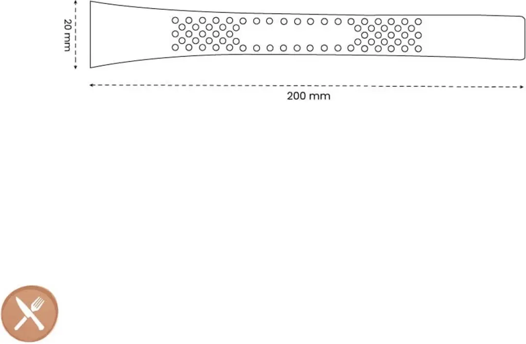 Global Visgraatpincet GS20B - 11,5cm - Zilver