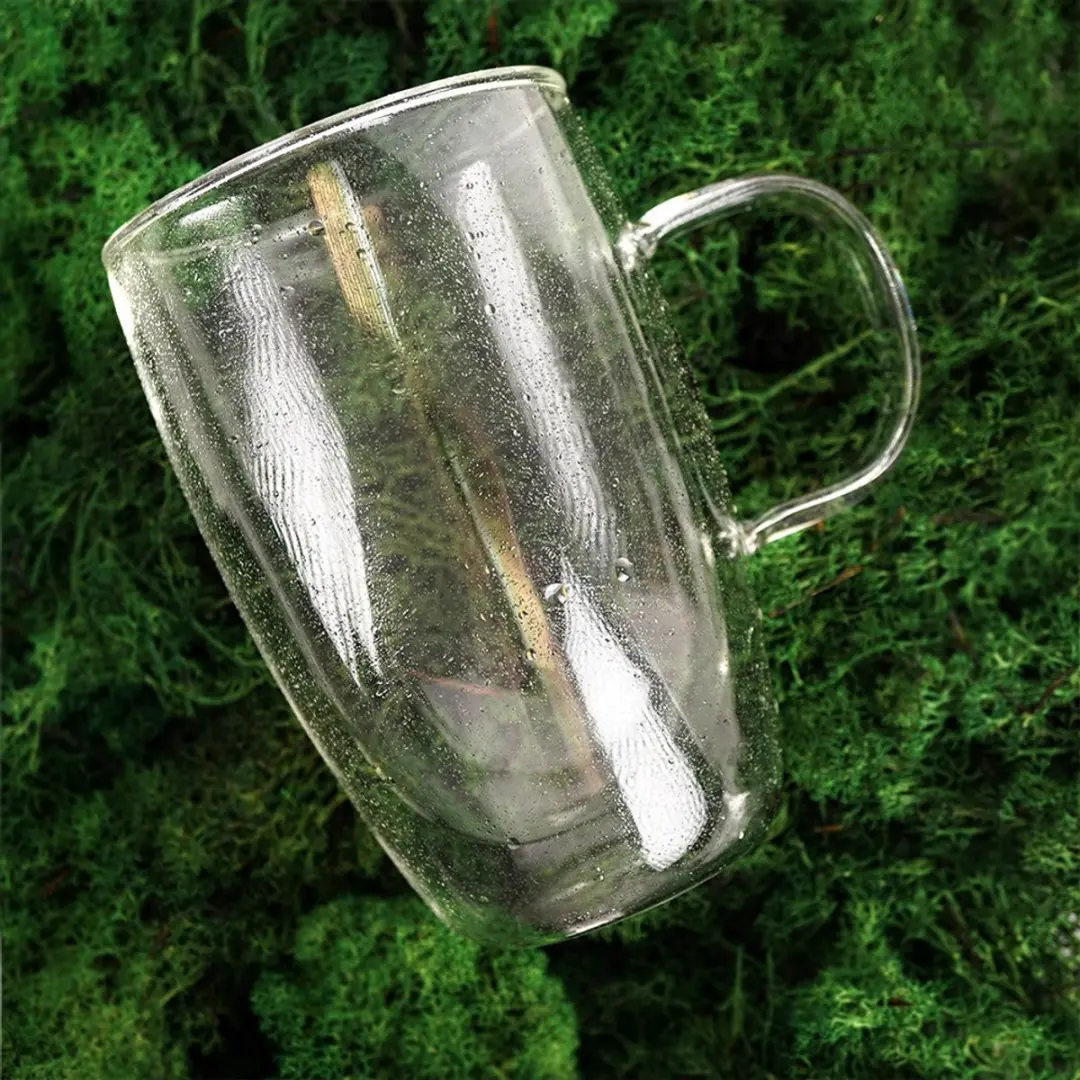 Orion Theeglas Dubbelwandig Thermoglas 430ml - Transparant