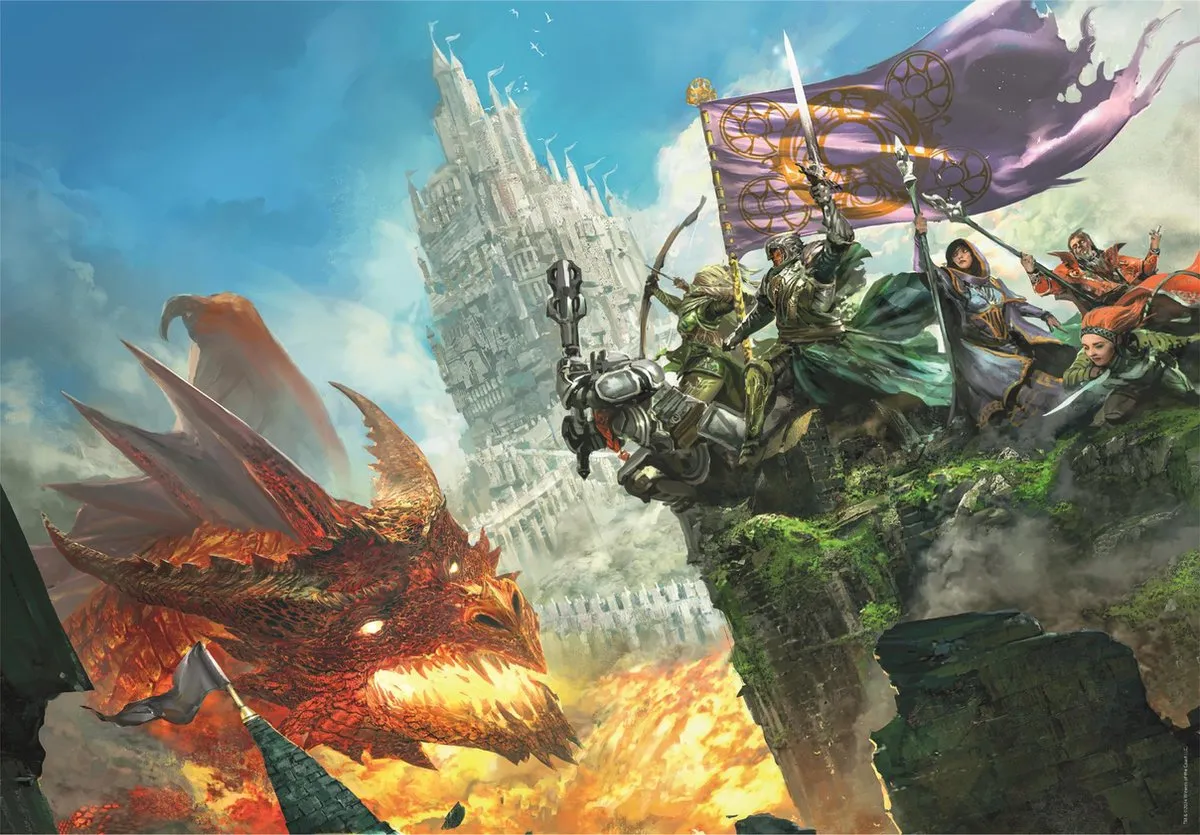 Clementoni Dungeons & Dragons Puzzel 500 Stuks - Multikleur