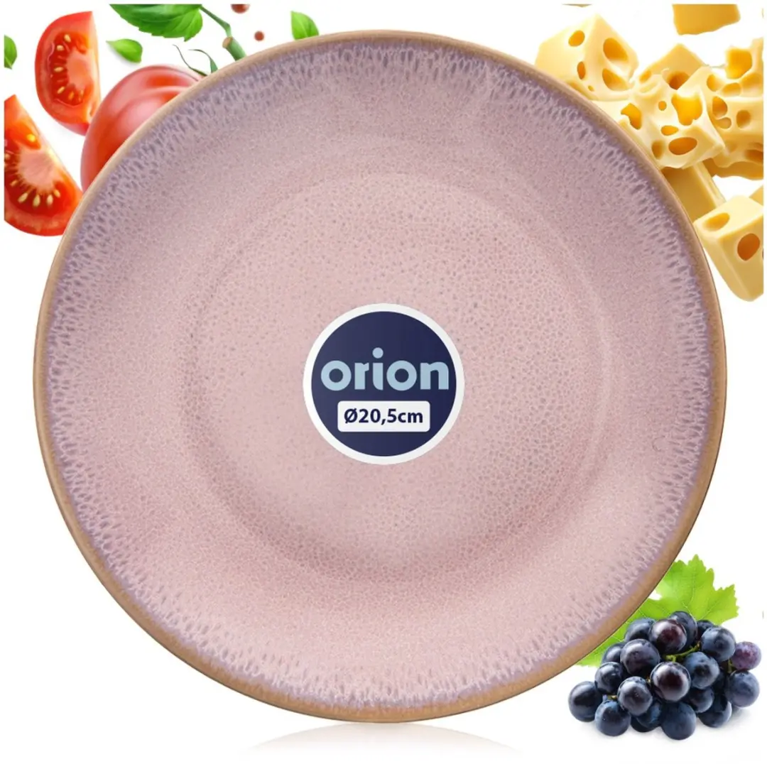Orion Dessertbord Keramiek Roze 20,5 cm