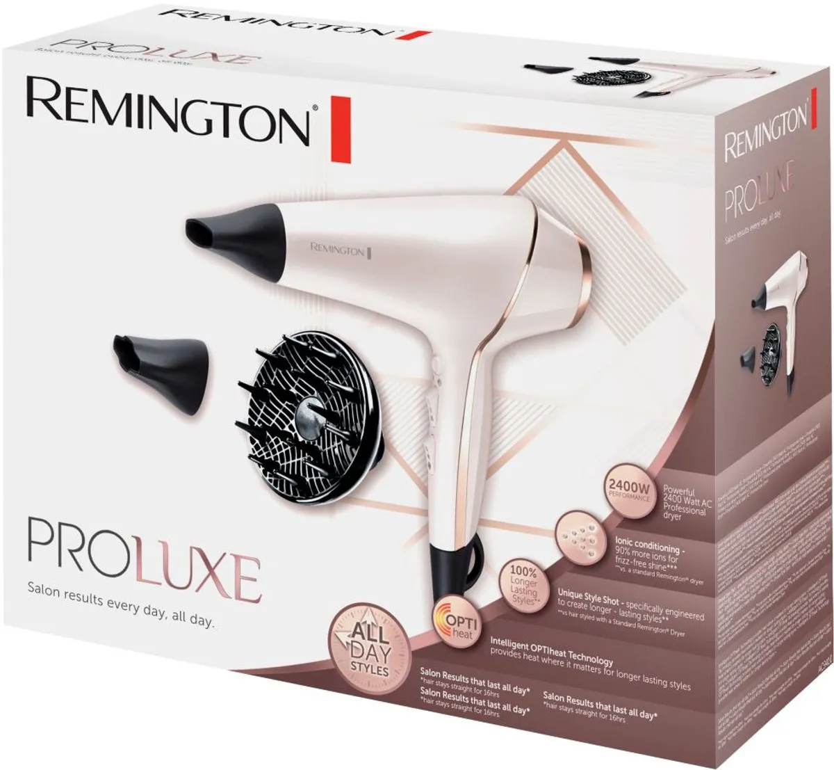 Remington AC9140 PRO-Luxe Haardroger 2400W - Parelmoer roze