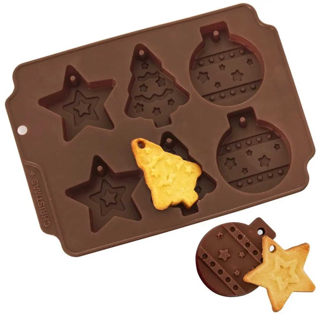 Orion Sillinie Silikonenvorm Kerstmotief 23x17cm