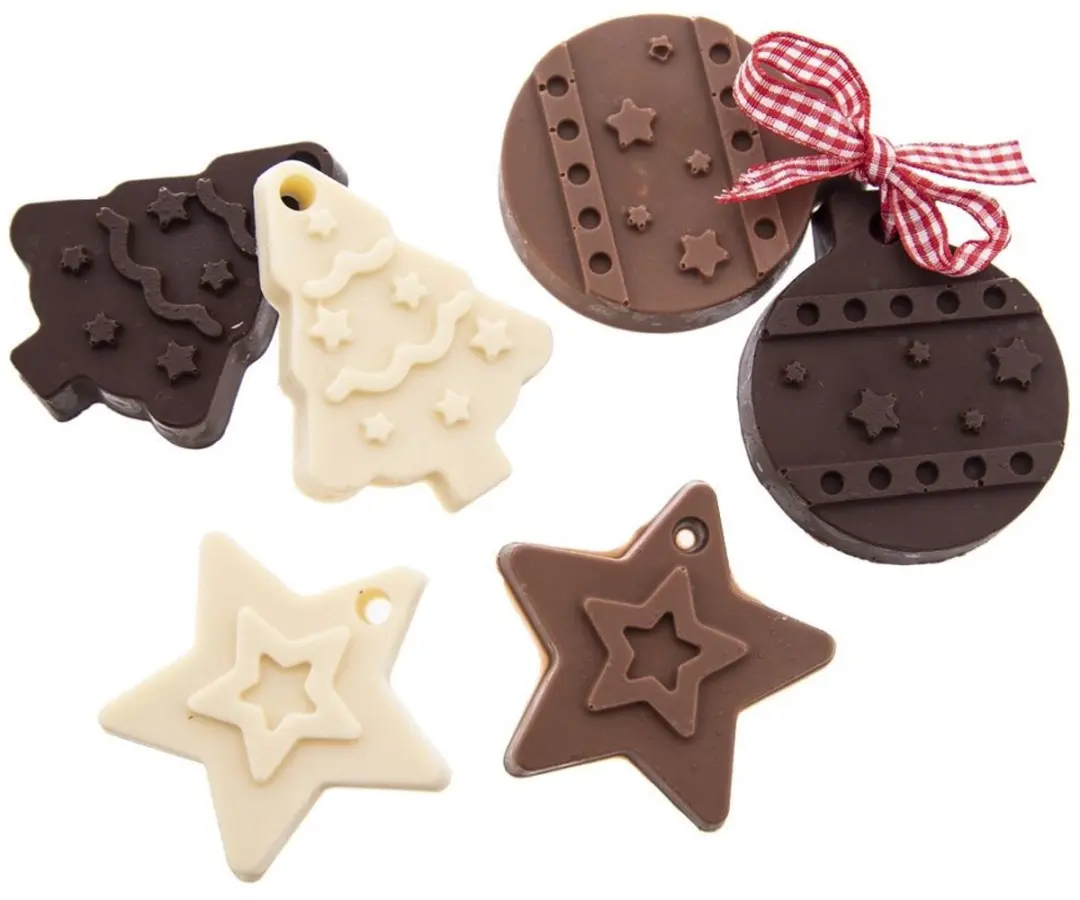 Orion Sillinie Silikonenvorm Kerstmotief 23x17cm - Bruin