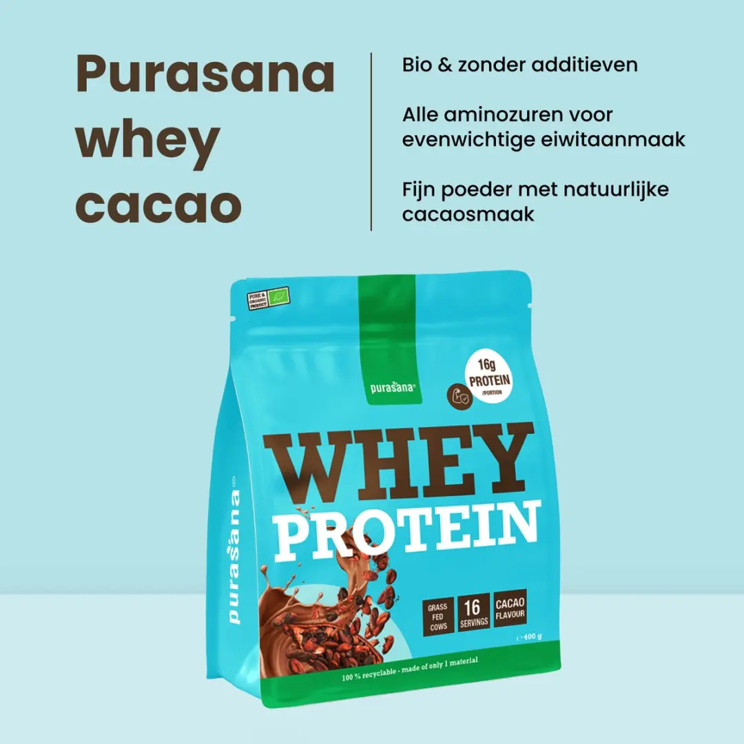 Purasana Whey Proteïne Cacao Bio 400g