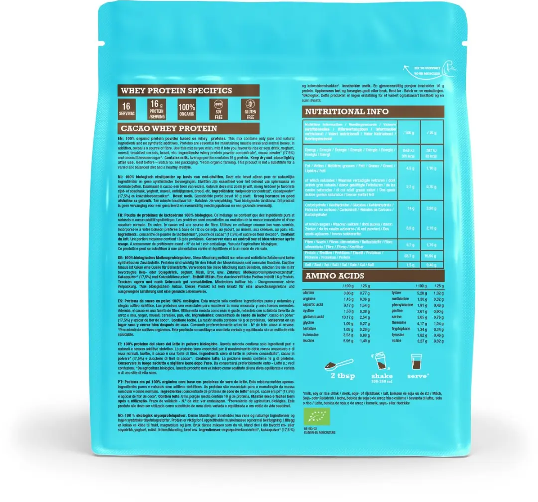 Purasana Whey Proteïne Cacao Bio 400g