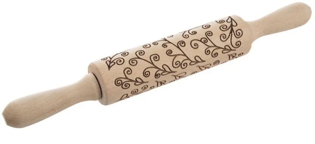 Orion Decoratieve Deegroller Hout 33cm