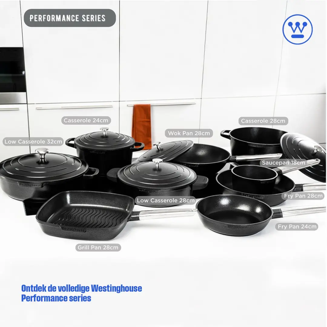 Westinghouse Performance Wokpan 28cm - Zwart