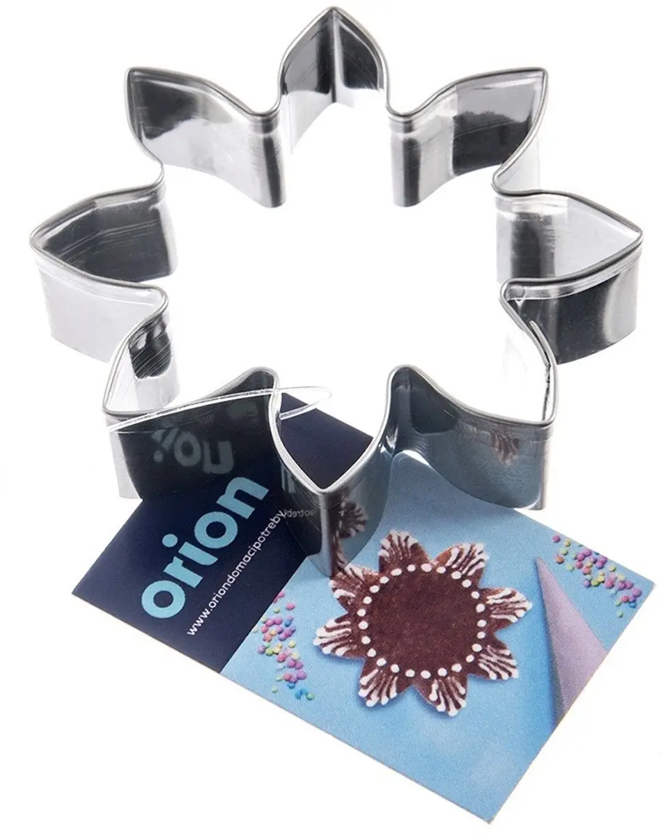 Orion Bloemvormige Koekjesuitsteker 6cm - Roestvrij Staal