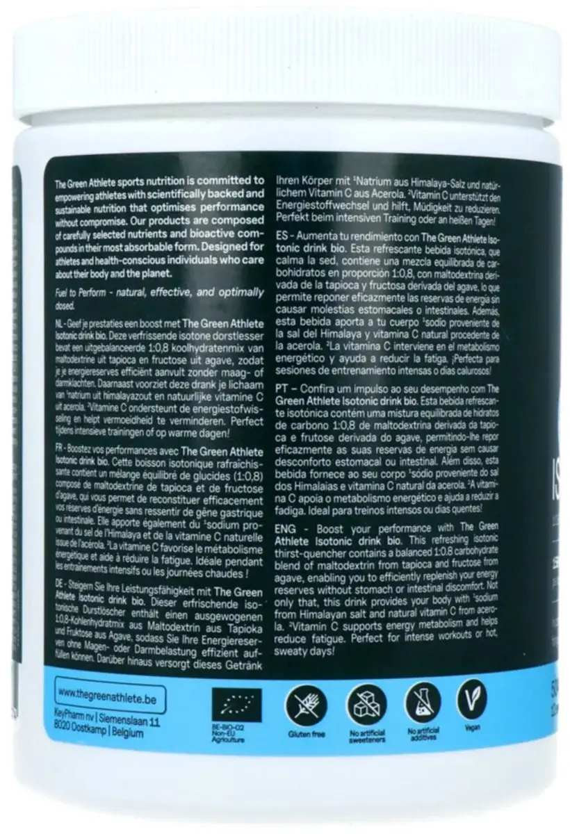 The Green Athlete Isotonic Drink Bio 504g