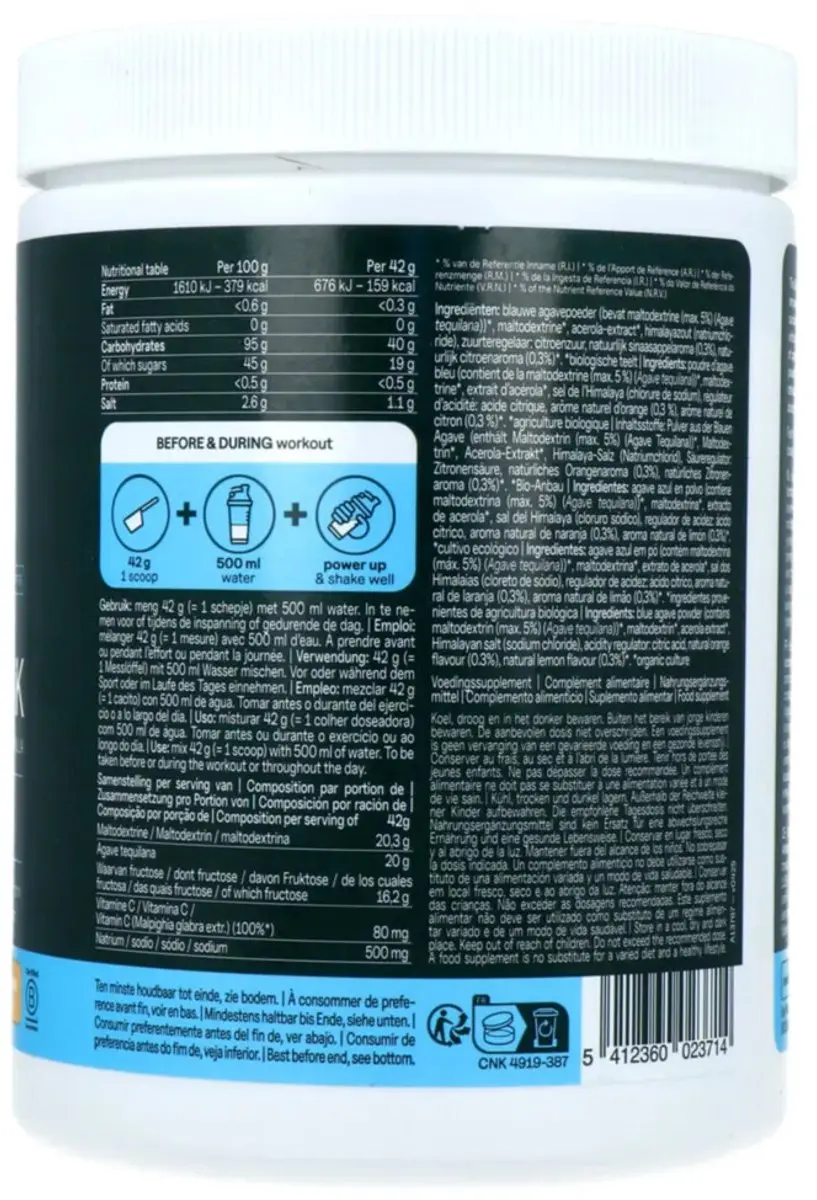 The Green Athlete Isotonic Drink Bio 504g - afbeelding 6 van 6