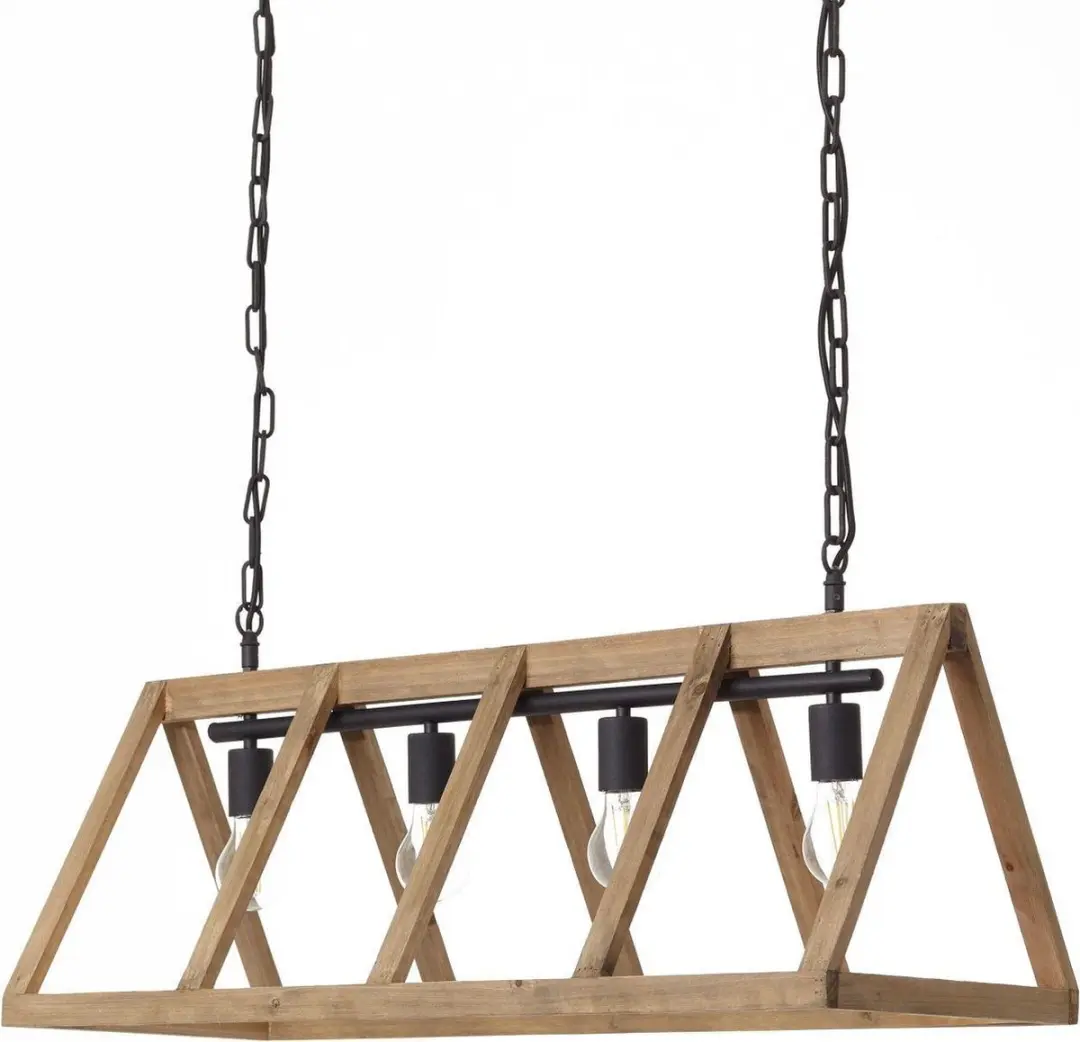 Brilliant Matrix Nature Hanglamp 240W - Antiek Hout