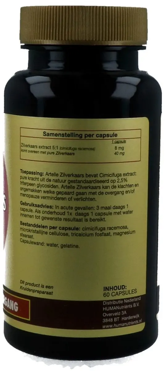 Artelle Fytoline Zilverkaars Extract - 60 Capsules