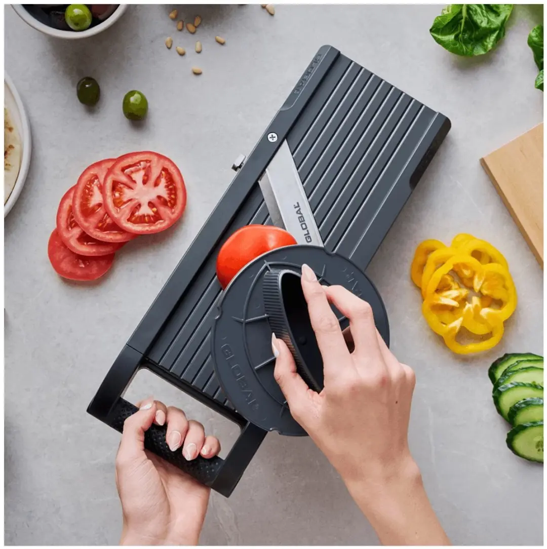 Global GSL-64 Mandoline 64mm - 3 Messen - Zwart