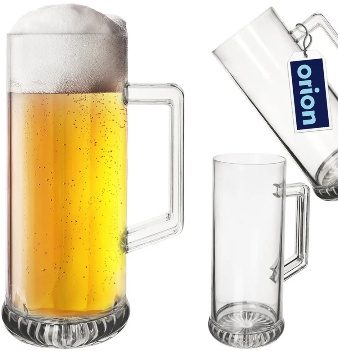 Orion Plastic Bierkruik 620ml - Transparant