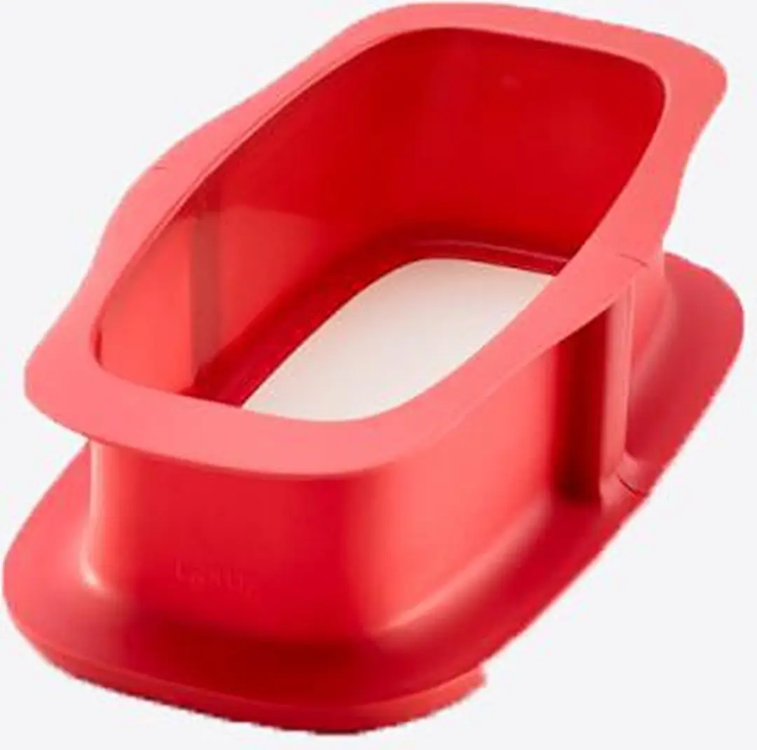 Lékué Springvorm Rechthoek Keramisch Bord 24cm - Rood