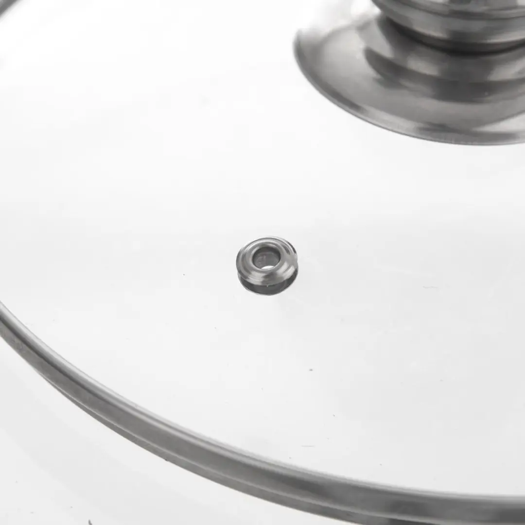 Orion Glazen Deksel 24cm - Hittebestendig - Zilver