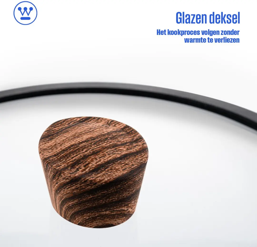 Westinghouse Hapjespan Ø28cm Inductie - Zwart Marmer