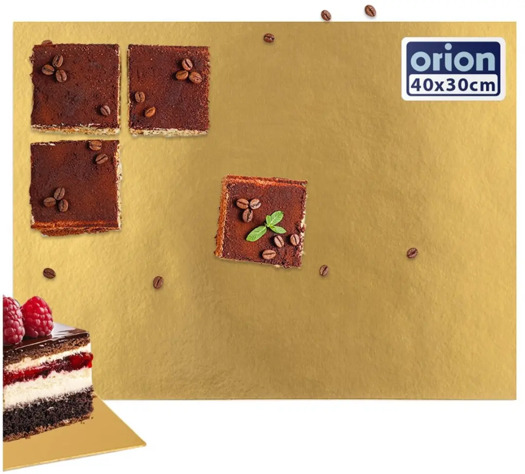 Orion Taartbodem 40x30cm - Goud