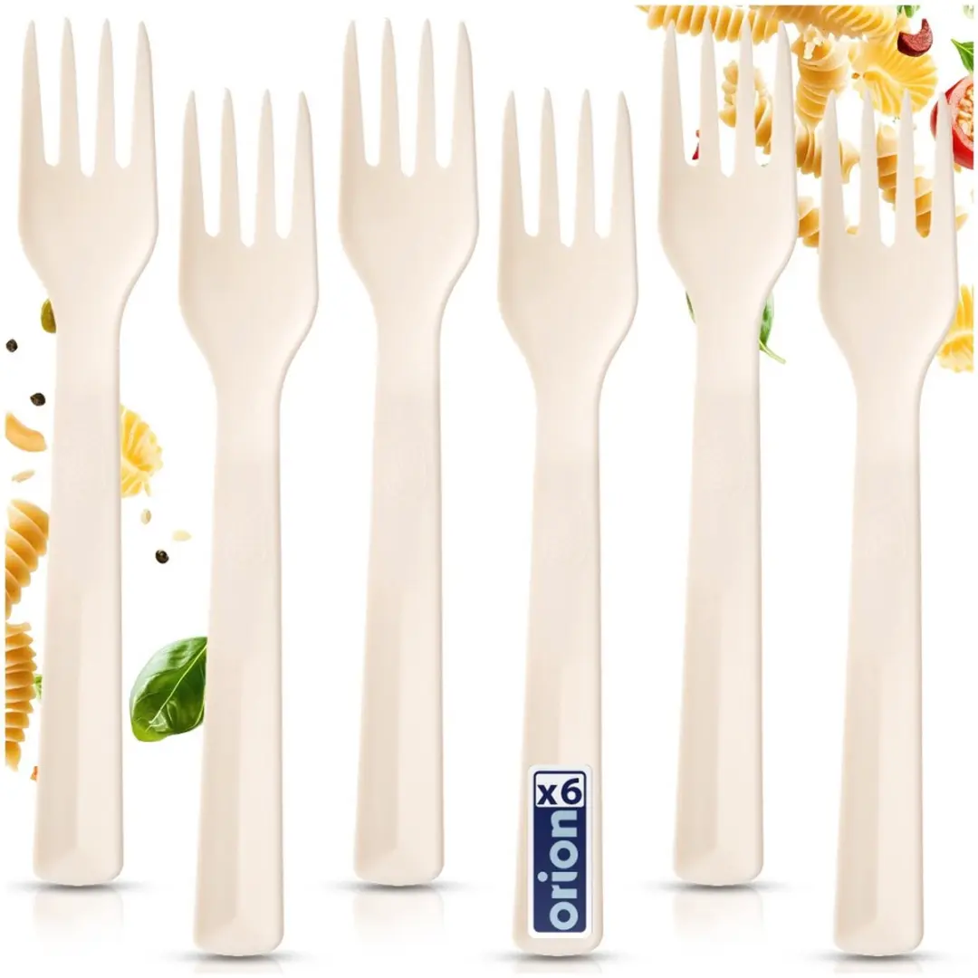 Orion Tafelvorken Crème 18cm - 6 Stuks